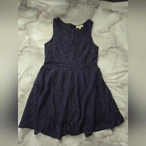 Monteau Navy Lace Sleeveless Dress